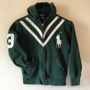 Boys Polo by Ralph Lauren Front Zip Hoodie Jacket